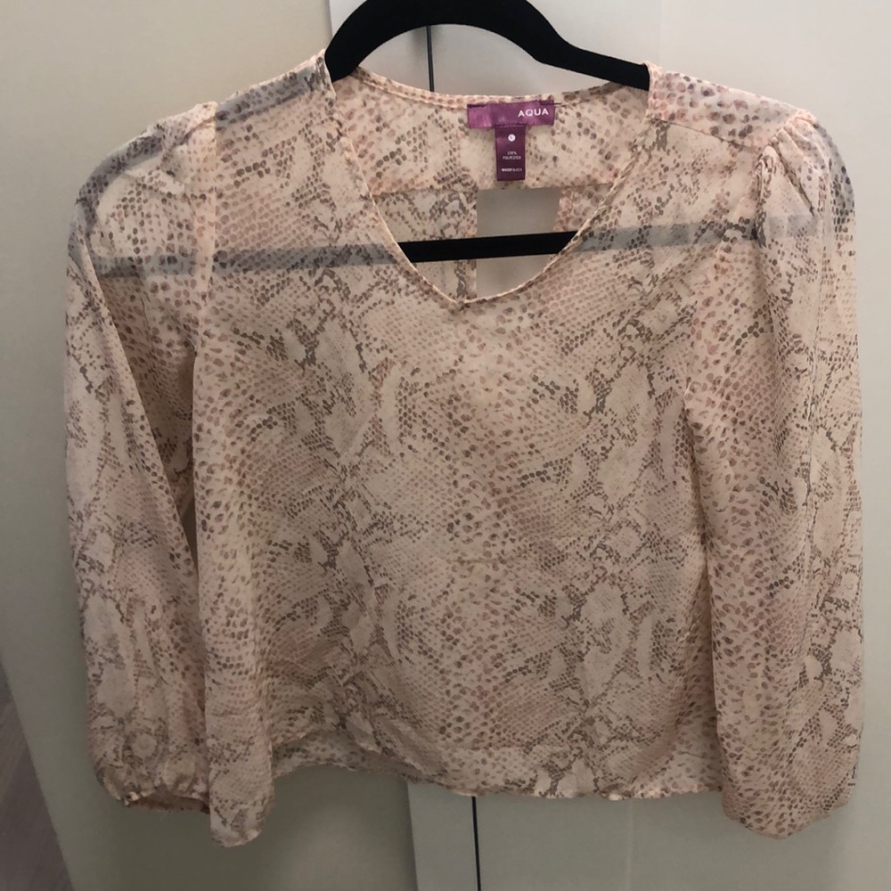 Girls dressy blouse Aqua brand